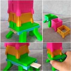 Carcarssonne Tile-Dispenser 3D Printer Model