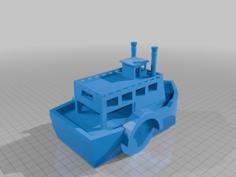 Sidewheeler River Boat 3D Printer Model