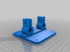 75mm VESA Monitor Mount With Dual 15mm Camera Rod Clamps 3D Printer Model