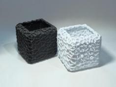 Voronoi Cubic Planter For Aquarium 3D Printer Model