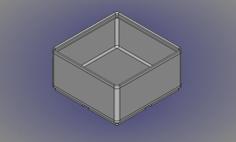 FreeCAD Gridfinity Parametric Simple Storage Bin 3D Printer Model