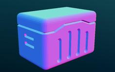 Scifi Crate 3D Printer Model