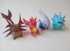 Djinn Set From Golden Sun 3D Printer Model