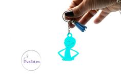 MR MEESEEKS RICK AND MORTY KEYRING 3D Printer Model