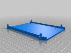 HDD Stackable Tray With Base, Lid, SSD, Fan Support And Locking Pin Support (Front Ports) 3D Printer Model