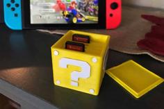 Nintendo Switch Game Card Holder With Question Mark And Nintendo Switch Logo 3D Printer Model