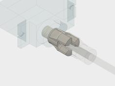 RC Servo Spline Connector – 25T Connector, Drive Shaft And Dummy Servo 3D Printer Model