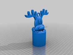 Reindeer In A Mug Ornament 3D Printer Model