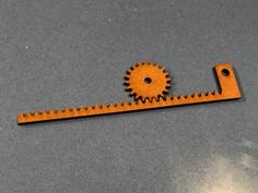 Laser Cut Software GEARDXF Fast Rack-Pinion Gears