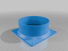 140mm Fan To 125mm Duct Adapter 3D Printer Model