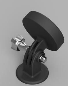 Magnetic Phone Holder To GoPro Mount 3D Printer Model