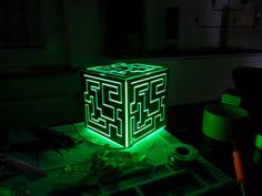 Alien_Cube Remix From A Remix With WS2812b / MQTT 3D Printer Model