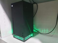 XSX Xbox Series X Cooling RGB LED Stand 3D Printer Model