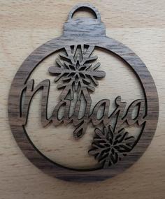 Laser Cut Adorno Navidad DXF