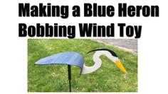 Blue Heron Bobbing Wind Toy 3D Printer Model