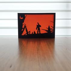 DOOM Silhouette Art 3D Printer Model