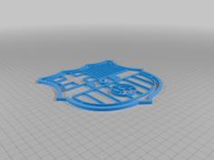 FC Barcelona Wall Art 3D Printer Model