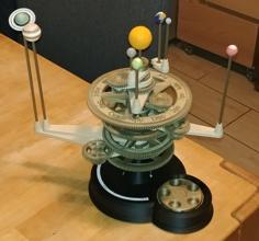 Planetarium Mécanique (remix) Avec Les Mois En Français 3D Printer Model