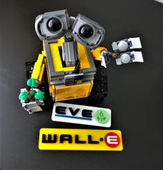 WALL·E And EVE Signs 3D Printer Model