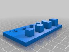 Square Tolerance Test 3D Printer Model