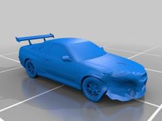 Crashed Nissan GTR Skyline R34 3D Printer Model