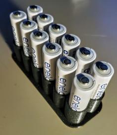 12 AA Battery Holder 3D Printer Model