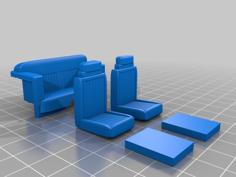 Interior And Seats For 1:25-24 Ford Maverick 3D Printer Model