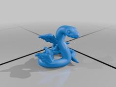 Winged Snake 3D Printer Model