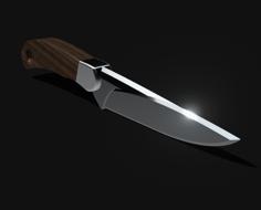 Knife W/ Leather Strap Hole 3D Printer Model