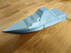 DARINS – Stealth Boat With Reactionless Propulsion Drive 3D Printer Model