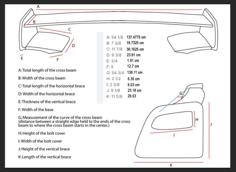 Mitsubishi 3000GT Combat Wing 3D Printer Model