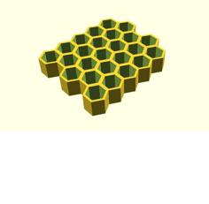 Generic Honeycomb Parametric Structure 3D Printer Model