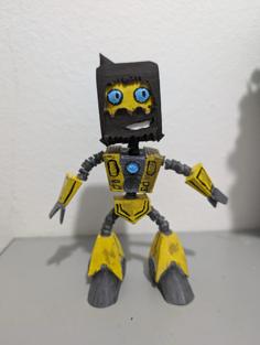 Robot With Human Hair DGD 3D Printer Model