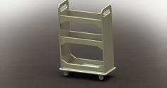 Laser Cut 24 X 48 Inch Material Storage Cart