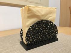 Napkin Holder Voronoi Style 3D Printer Model