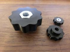 M3..M14 Nut Knobs (nut On Rear Side) 3D Printer Model