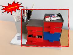 Daves Modular Organizer-Drawers (Customizable Remix) 3D Printer Model