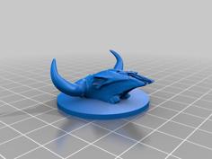 Bull Skull Wall Hook / Stand 3D Printer Model