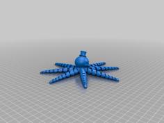 Cute Mini Octopus – Long Leg Version 3D Printer Model