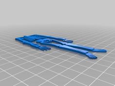 2d Skeleton No Skull 3D Printer Model