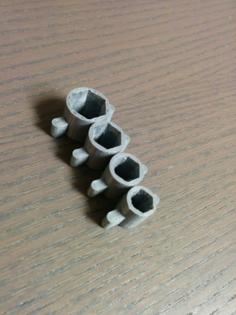 Metric Hex Nut Socket Tool (Any Size) 3D Printer Model