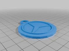 Mercedes Keychain 3D Printer Model