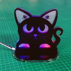 Laser Cut Cat LED Lamp