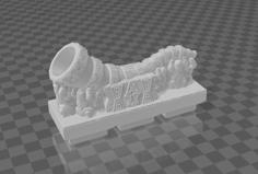 Basic Dwarven Halls Great Horn (Dungeon Blocks Compatible) 3D Printer Model