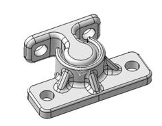 Bureau Door “lock” 3D Printer Model