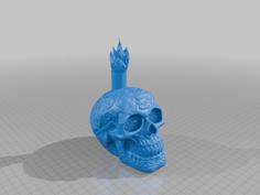 Celtic Skull Candle 3D Printer Model