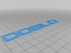 Fiat Doblo Logo 3D Printer Model