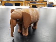 Asian Elephant 3D Printer Model