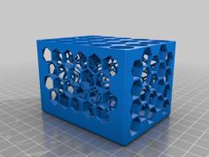 Hexagon AA Battery Holder 3D Printer Model