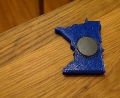 Minnesota Fridge Magnet 3D Printer Model